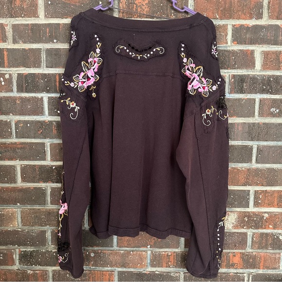 Free People Chocolate Brown We The Free Lilith Tee - Picture 4 of 9